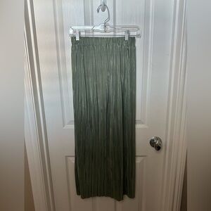 Princess Polly Sage Green Maxi Skirt